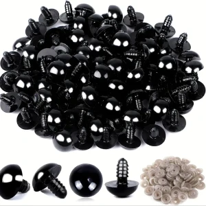 Oczy do zabawek czarne 10 mm