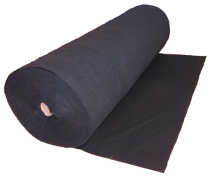 Filc 2 mm - czarny na metry 50 x 100 cm.    