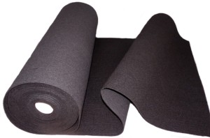 Filc czarny na metry 4 mm sztywny  pod lamele